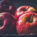 Four Red Apple Fruits