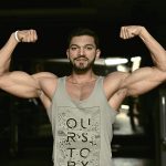 Man Wearing Gray Tank Top