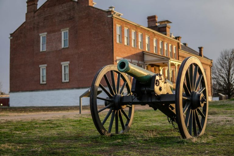 Cannon at Fort Smith National Historic Site