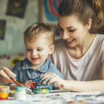 ai generated, mother, son