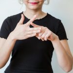 A Person Doing Sign Language