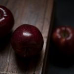three red delicious apples
