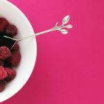 Raspberry in White Ceramic