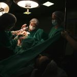 People Gathered during Labor