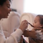 feeding a child
