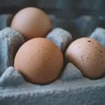 Selective Focus Photo of Three Eggs on Tray